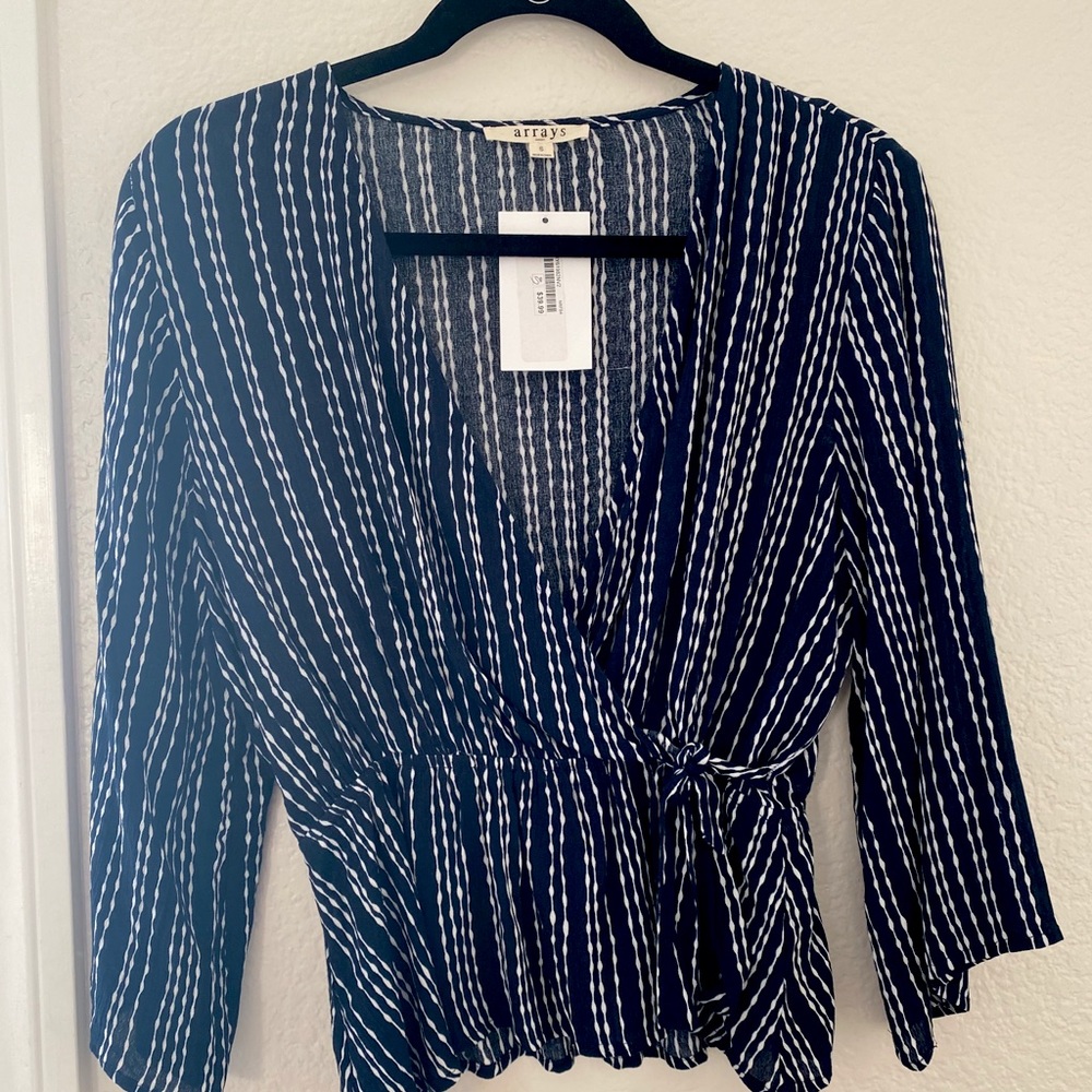 Long Sleeve Patterned Top, NWT